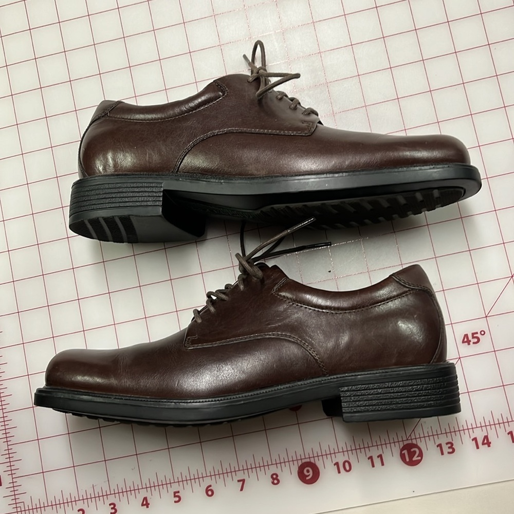 ROCKPORT Men's "Margin Oxford" Lace Up Brown Leather Career Casual Shoe SZ 8.5 - Picture 13 of 16